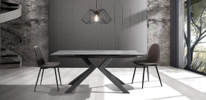 MASA EXTENSIBILA DIN CERAMICA 160/240CM, TIPS EVOLUTION, COD 3825, STIL MODERN, REALIZATA DIN METAL SI CERAMICA - Img 4