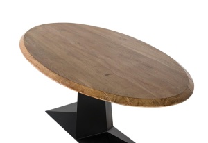 MASA LIVING DEOSEBITA, ARTIM 1662, 200CM, DIN LEMN DE SALCAM SI METAL - Img 3