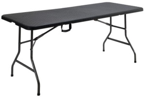 MASA PLIABILA PENTRU CATERING WALIZKA NEAGRA DIN RATTAN