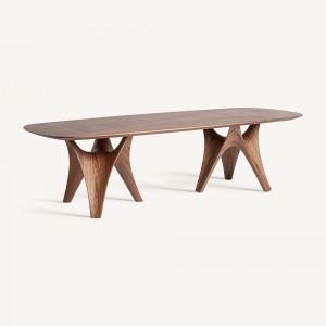 MASA SUFRAGERIE DEOSEBITA, BILZEN 280CM, FURNIR/MDF SI FIBRA DE STICLA, MARO, ARTIM GROUP SELECTION - Img 2