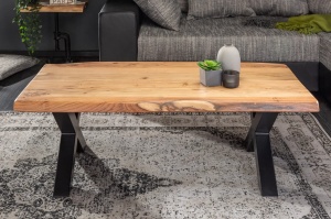 MASUTA DE CAFEA 110CM, MAMMUT, DIN LEMN MASIV DE SALCAM, STIL INDUSTRIAL - Img 2