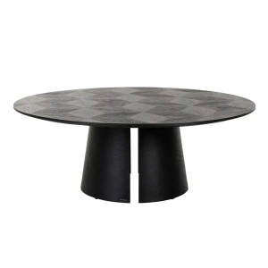 MASUTA DE CAFEA BLAX, 110 CM, NEAGRA, DIN FURNIR DE STEJAR, RICHMOND INTERIORS