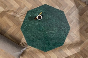 MASUTA DE CAFEA, DIAMOND 69CM, DIN MARMURA VERDE, DESIGN INDUSTRIAL - Img 3