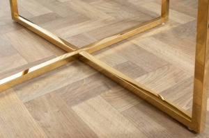 MASUTA DE CAFEA, ELEGANCE 80CM, DIN STICLA CU EFECT DE MARMURA, COD 42160 - Img 3
