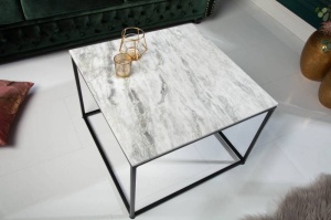 MASUTA DE CAFEA, ELEMENTS 50CM, DIN METAL SI MARMURA, DESIGN MODERN