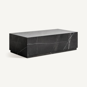 MASUTA DE CAFEA LAIZ 120CM, DIN MARMURA DE CULOARE NEAGRA, DESIGN EXCLUSIVIST, VICAL HOME