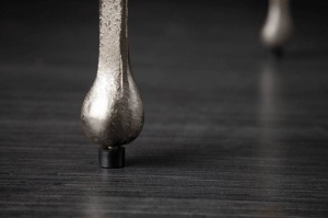 MASUTA DE CAFEA, LIQUID L 50CM, ARGINTIE, DIN METAL, STIL MODERN - Img 8