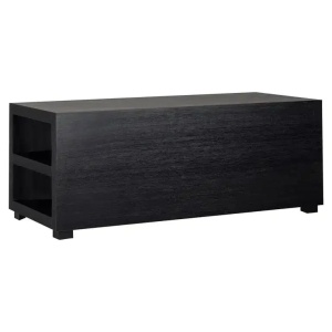 MASUTA DE CAFEA OAKURA, 104 CM, NEAGRA, DIN FURNIR DE STEJAR, RICHMOND INTERIORS