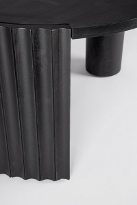 MASUTA DE CAFEA ORISSA 80 NEAGRA, CONFECTIONATA DIN LEMN DE MANGO, STIL MODERN - Img 6