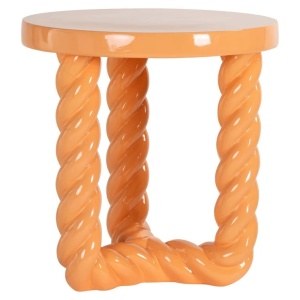MASUTA DE CAFEA ROSLY PORTOCALIU 45Ø, 825247, CONFECTIONATA DIN POLIRASINA, STIL MODERN