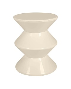 MASUTA DE CAFEA TURN, BEJ, CONFECTIONATA DIN POLIPROPILENA, STIL MODERN - Img 2