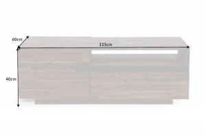 MASUTA DE CAFEA, WOTAN II 115CM, COD 40991, DIN LEMN SALCAM, DESIGN RETRO - Img 6