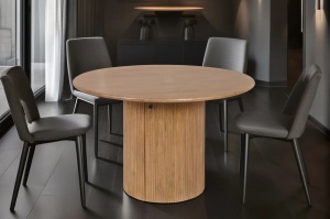 MASUTA DINING ROTUNDA, TRES CHIC, 120CM, ROTUNDA, LEMN DE MANGO CU SPATIU DE DEPOZITARE, ARTIM GROUP SELECTION
