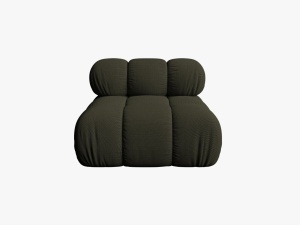 MODUL CANAPEA BELLIS, VERDE AMAZON, CU TAPITERIE DIN TEXTIL 3D SONIC, MICADONI
