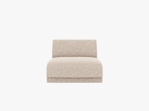 MODUL CANAPEA MILEY, CU SPATAR, BEJ, CU TAPITERIE DIN TEXTIL CHENILLE EDEN, MICADONI