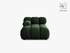MODUL SEZLONG COLTAR BELLIS, PE STANGA, VERDE SMARALD, CU TAPITERIE DIN CATIFEA VENUS, MICADONI