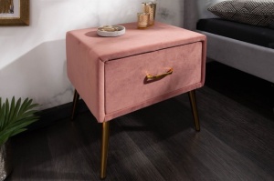 NOPTIERA DEOSEBITA, FAMOUS, DE CULOARE ROZ PUDRA DIN CATIFEA, COD 40030
