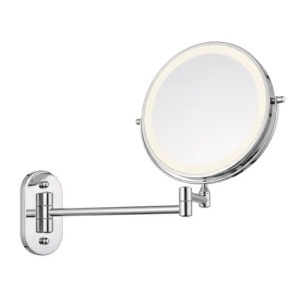 OGLINDA CU LED, PENTRU MACHIAJ GLOW, CROM, CONFECTIONATA DIN METAL SI STICLA - Img 8