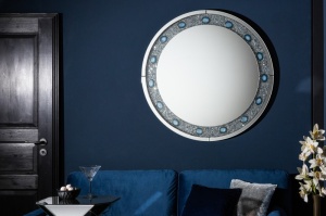 OGLINDA DECORATIVA, EXCLUSIVISTA DIAMANT 100CM CU PIETRE AGAT 38995