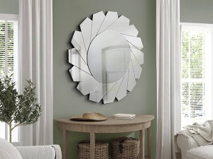 OGLINDA DECORATIVA FLAVIA 678315, ARGINTIE, DESIGN MODERN UNICAT