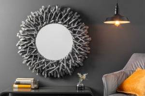 OGLINDA DECORATIVA, RIVERSIDE GRI, COD 38796, STIL UNICAT
