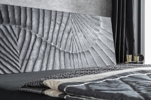 PAT 180X200CM, SCORPION, DIN LEMN MASIV MANGO NEGRU, SCULPTAT MANUAL, ARTIM GROUP SELECTION - Img 3