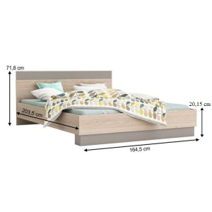 PAT DUBLU 160x200 DIN STEJAR GRAPHIC STIL MODERN TK - Img 6
