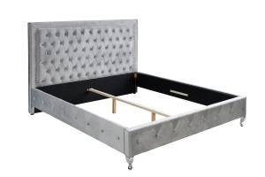 PAT DUBLU, EXTRAVAGANCIA 180CM, GRI ARGINTIU, DESIGN MODERN