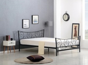 PAT DUBLU RAMONA 120 NEGRU STIL CLASIC HALMAR - Img 1