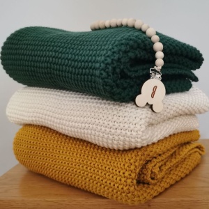 PATURICA DIN BUMBAC HONEY 80X100 IDEALA PENTRU BEBELUSI BA - Img 2