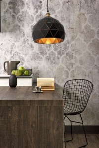 PENDUL BLACK GOLD APP248-1CP, 29x22 cm, NEGRU SI AURIU, DIN METAL, STIL MODERN, TU - Img 4
