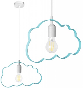 PENDUL BLUE CLOUD LH20077-1, 34,5x19,5 cm, ALBASTRU, DIN METAL DE INALTA CALITATE, STIL MODERN, TU