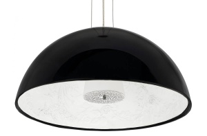 PENDUL ELEGANTE 60, NEGRU, DIN FIBRA DE STICLA SI OPAL, STIL MODERN, B2