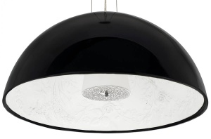PENDUL ELEGANTE 90, NEGRU, DIN FIBRA DE STICLA SI OPAL, STIL MODERN, B2