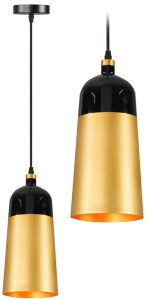 PENDUL FOX ROSE GOLD, 25x123cm, NEGRU SI ROZ AURIU, DIN ALUMINIU DE INALTA CALITATE, STIL MODERN, TU - Img 7