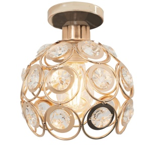 PENDUL GOLD CRYSTAL ELEGANT APP205-1C, 20x20 cm, AURIU, DIN METAL, STIL MODERN, TU