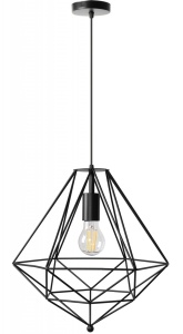PENDUL LOFT APP218, 36x36 cm, NEGRU, DIN OTEL SI METAL DE INALTA CALITATE, STIL MODERN, TU - Img 2