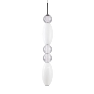 PENDUL LUMIERE-3 SP, ALB, DIN STICLA, STIL MODERN