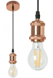 PENDUL LUMO ROSE GOLD, ROZ AURIU, 5x100 cm, DIN ALUMINIU, STIL MODERN, TU