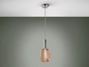 PENDUL MICRON, 13 CM, CROM/AURIU, DIN METAL SI ACRIL, STIL MODERN