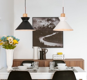 PENDUL PURI BLACK APP088-1CP, 25x160 cm, NEGRU, DIN ALUMINIU DE INALTA CALITATE, STIL MODERN, TU - Img 5