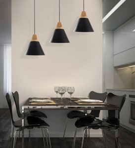 PENDUL SCANDI C GRAY, 23,5x124/100 cm, GRI, DIN METAL SI LEMN DE INALTA CALITATE, STIL MODERN, TU - Img 3