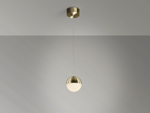 PENDUL SPHERE, 12 CM, ALAMA, DIN METAL SI POLICARBONAT, STIL MODERN