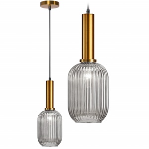 PENDUL TRANSPARENT APP457-1CP, 20X14 cm, TRANSPARENT, DIN STICLA SI METAL, STIL MODERN, TU
