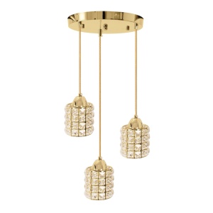 Plafoniera Cristal Gold APP726-3CRP - Img 2