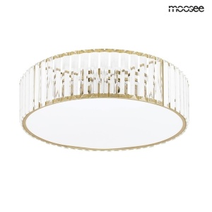 PLAFONIERA CROWN 50 GOLD, CONFECTIONATA DIN METAL SI CRISTAL, STIL MODERN
