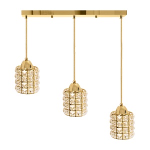 Plafoniera din cristal aurie APP725-3CP