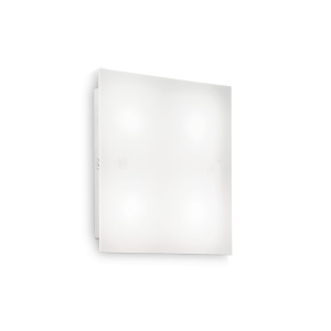 PLAFONIERA FLAT PL4 D30, ALB, DIN METAL, STIL MODERN