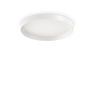 PLAFONIERA FLY PL D45, ALB, DIN ALUMINIU, STIL MODERN