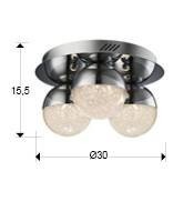 PLAFONIERA LED CU TELECOMANDA SPHERE 794017D - DESIGN MODERN - SCHULLER - Img 3